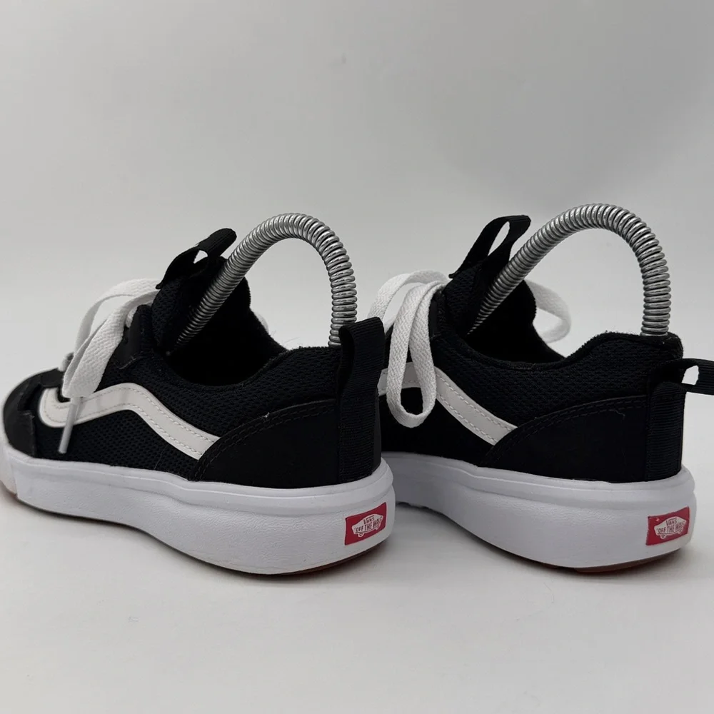 Vans Range EXP Low Top Youth Size 4 Black White Nylon Suede Sneakers - Picture 10 of 16